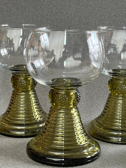 4x starožitná sklenice římanka 200ml - 2