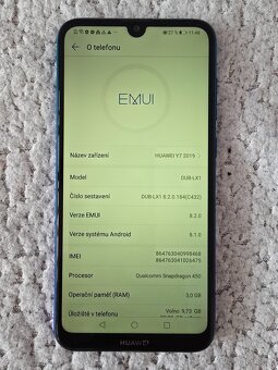 Mobilní telefon HUAWEI Y7 2019 Modrý - 2