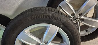 Originální alu disky VW Corvara 6Jx16 ET43 5x112 + zimní pne - 2