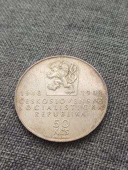 50 Kčs 1968 - 50 let ČSR, panenka - 2