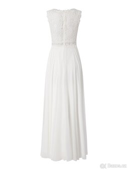 Nové krajkové boho svatební šaty vel M - 2