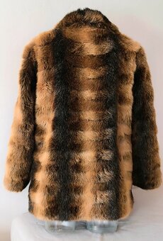 Vintage retro luxusní umělý kožich kožíšek bunda kabát Kara - 2