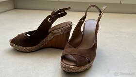 GEOX 38 Hnedé sandále na platforme - 2