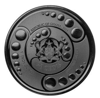 Stříbrná mince - 1oz ALIEN 2023 PROOF Rhodium - 2