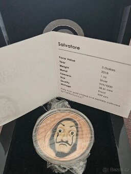 Salvatore Dali strieborna minca 1oz - 2