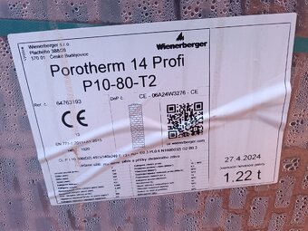 Cihla Porotherm 14 Profi Dryfix P10
- 2