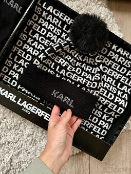 KARL LAGERFELD SADA ZIMNÍ ČEPICE, ŠÁLA A RUKAVICE - 2