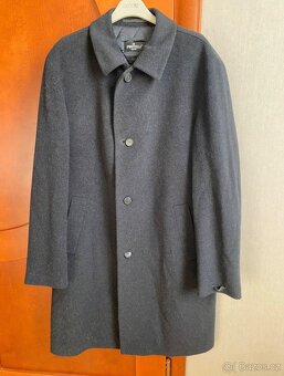 Kašmírový kabát  Piattelli Roma, vel.56. - 2