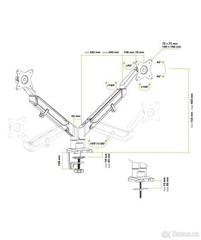 Držák na dva monitory - 2