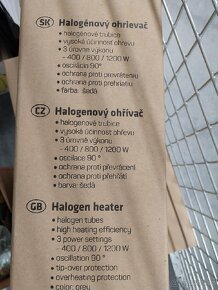 Halogenový ohřívač - 2