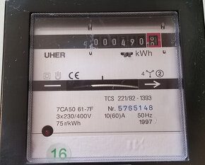 Třífázový jednosazbový elektroměr - 2