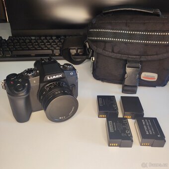 Lumix G80 + objektiv 30mm + brašna + 4x baterie - 2
