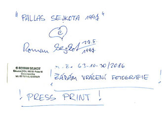 ROMAN SEJKOT: PALLAS SEJKOTA, 1997 - 2