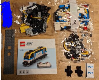 NOVA LEGO vlak lokomotiva ze setu 60336 bez motoru a powered - 2