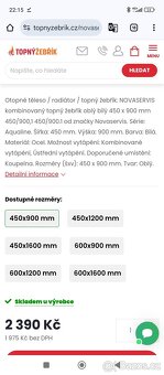 Nový koupelnový žebřík. - 2