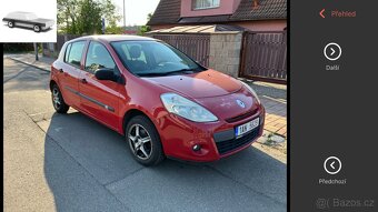 Renault Clio 1,2 benzín, rv 2010 velmi dobrý sta, 99 tis km - 2