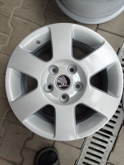 ALU disky originál Škoda 5x112 r15 (sada č.2) - 2