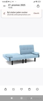 Nová multifunkční sedačka Linus v modré barvě - 2