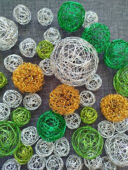 Drátěné dekorační koule - 2