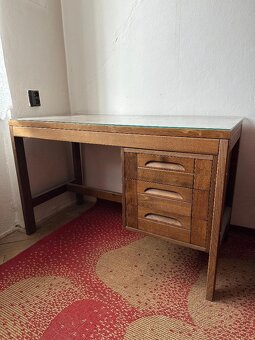 dřevěný masivní psací stůl - 2