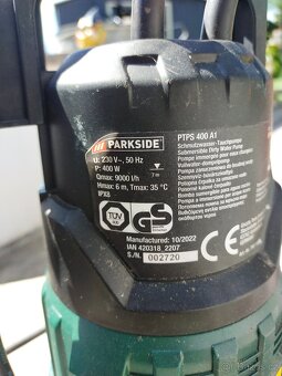 Čerpadlo Parkside + 20m hadice - 2