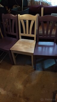 Židle borovice masiv Ikea 4ks - 2