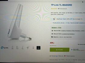 WiFi TP-Link Range Extender (zesilovac) - 2
