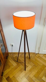 Stojací lampa - oranžová - 2