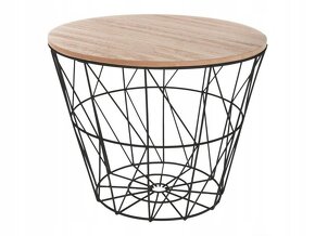 Moderní odkládací stolek s odnímatelnou deskou (38 cm) - 2