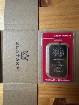 100g Argor Heraeus / Heraeus Investiční stříbrný slitek - 2