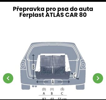 Přepravka na psa do auta Ferplast Atlas car 80 - 2