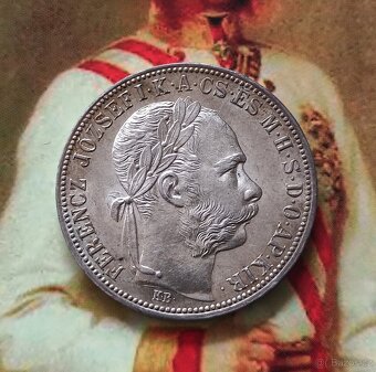 1 Zlatník 1888 KB pěkná patina - 2