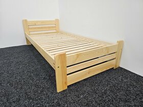 Prodám Nové postele zvýšené s roštem 80 či 90x200cm. - 2