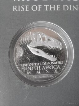 Stříbrná mince Coelophysis, 1oz , číslovaná - 2