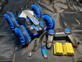 RC auto obojživelné PIONEER 1:18 15km/h 4x4 2xbaterie - 2