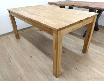 Sleva - Nový rozkládací stůl masiv dub - 2