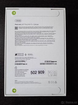 Prodám tablet Apple iPad mini (2024) Wi-Fi + Cellular 128GB - 2