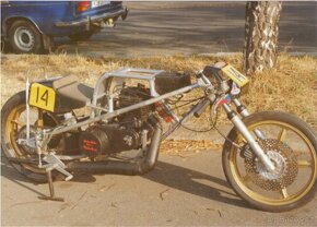 závodní motocykl na sprint dragster jawa čz DKW koště motor - 2