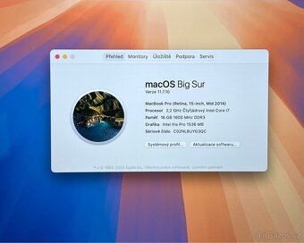 MacBook Pro 15" 2014 /16GB RAM/Intel i7/1TB SSD/ Záruka - 2