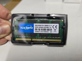 Paměti RAM do notebooku DDR3 8GB 1600Mhz CL11 zelené - 2