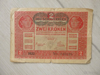 Bankovka 2 Koruny r. 1917 - 2