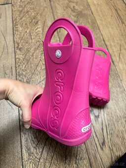 Dívčí gumáky Crocs, vel. C12 (EUR 29-30) - 2