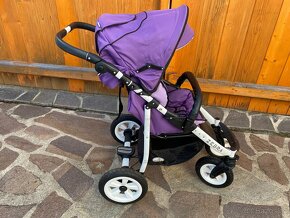 Prampol sportovní kočárek Zebra - fialový - 2