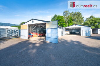 K pronájmu, skladovací plechová hala se zázemím a manipulačn - 2