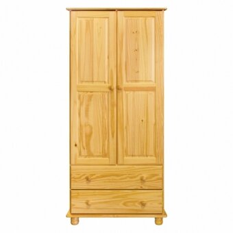 Dřevěná skříň 2dveřová 8850 lak - 2