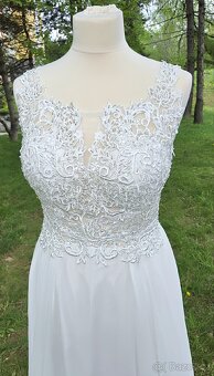 NOVÉ jednoduché svatební šaty BOHO-STYL - 2