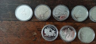 Kanada stříbrné dolary. - 2