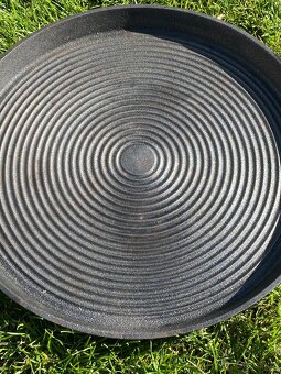 gril zahradní gril příslušenství litinová pánev do grilu - 2