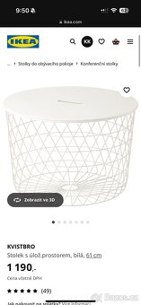 Stolek s úložným prostorem IKEA - 2