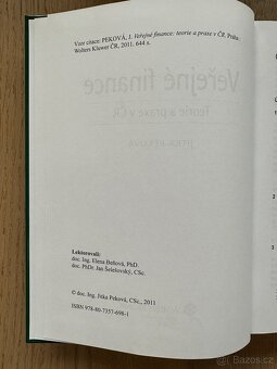 Učebnice – Veřejné finance (teorie a praxe v ČR) J. Peková - 2